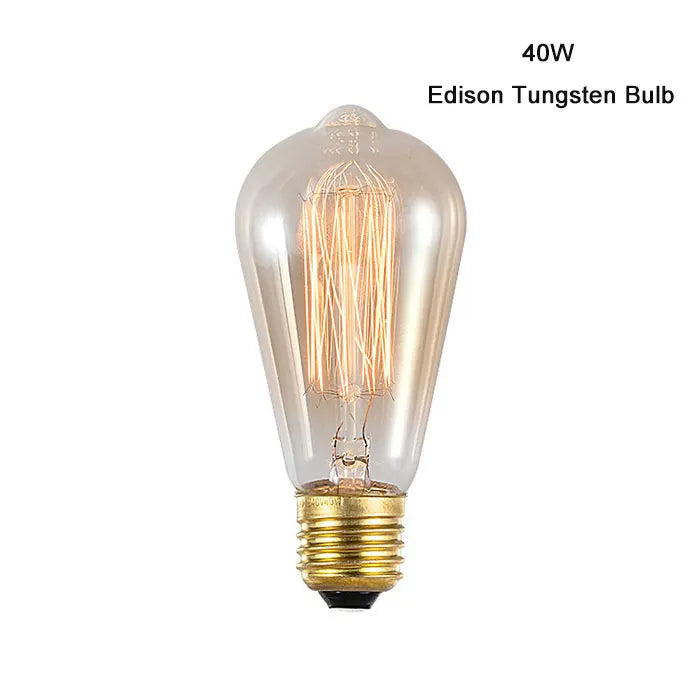 Decorbites™ Bernsteinwarme LED-Spiralfilamentlampe E27 Vintage Edison 4W 2300K ST64 Glühbirne