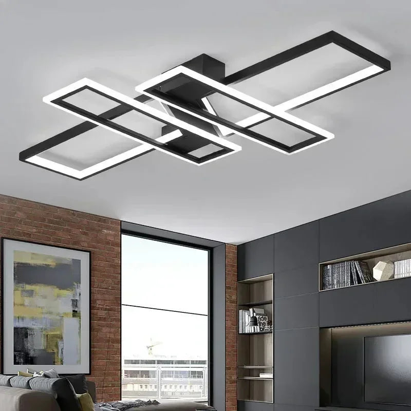 Black Remote LED Chandelier