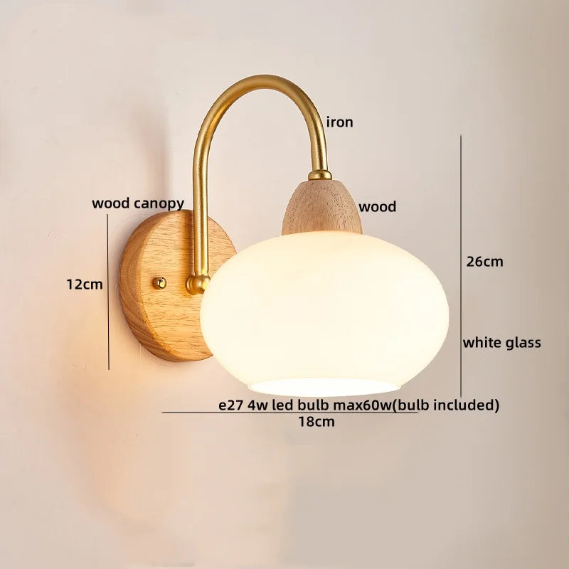 Decorbites™ Baumwoll-LED-Wandleuchten mit Zugschalter für Restaurant, Wohnzimmer, Schlafzimmer
