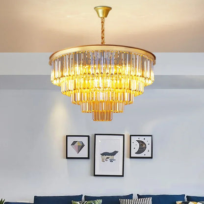 Decorbites™ Kristall-Gold-Lüster: Moderne Wohnzimmer-Schlafzimmer-Dekor-Beleuchtung
