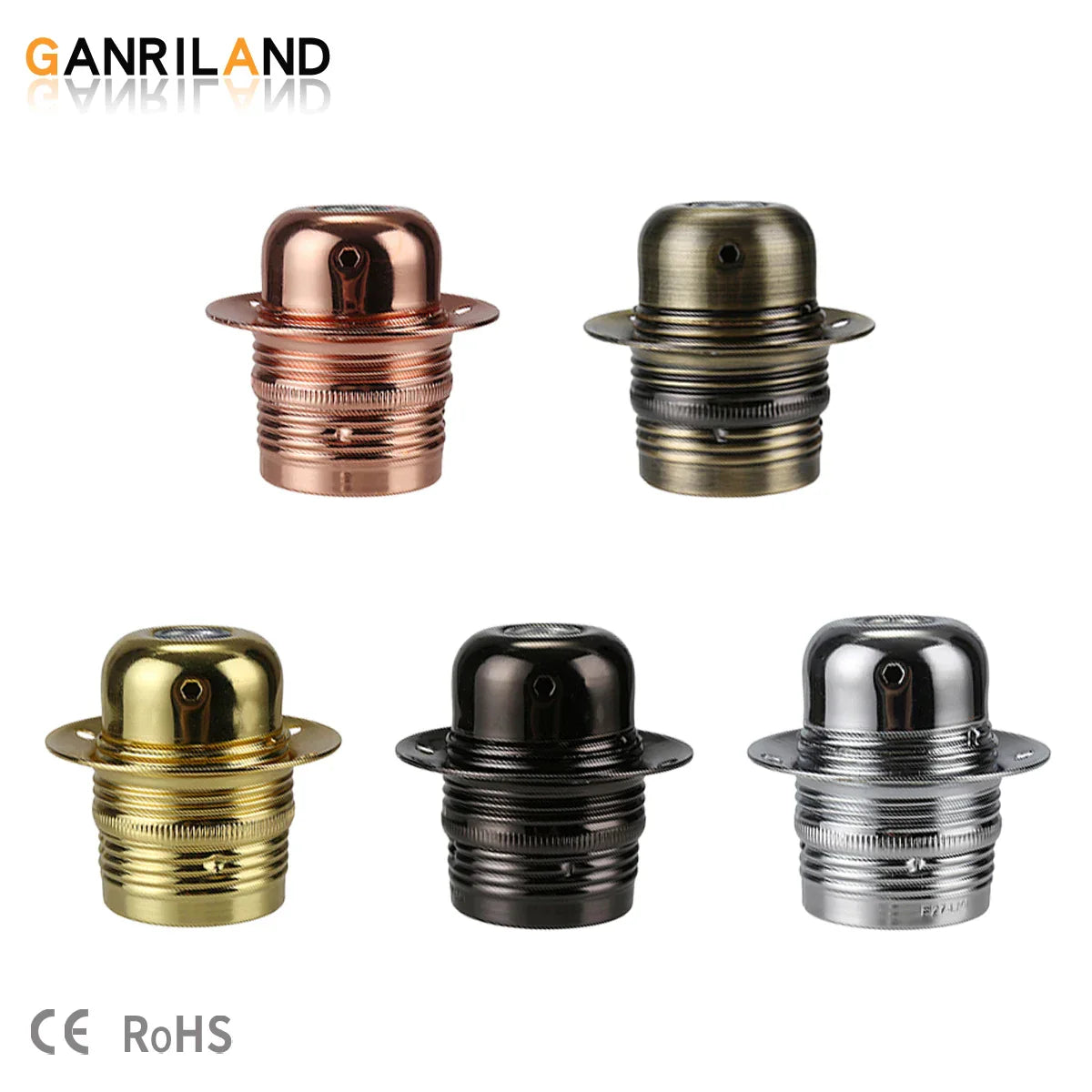 Decorbites™ Industrielle Metalllampenbasis-Halterung E26 E27 Lichtfassungen für Pendellampenschirme