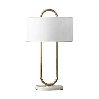 Decorbites™ Gold Luxus-LED-Tischleuchte mit weißem Lampenschirm für die Dekoration von Zuhause und Hotel
