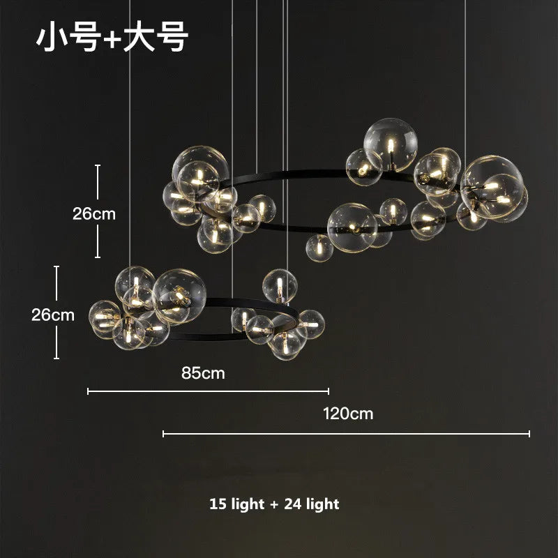 Decorbites™ Glasballen-G9-LED-Kronleuchter: Modernes minimalistisches nordisches Design