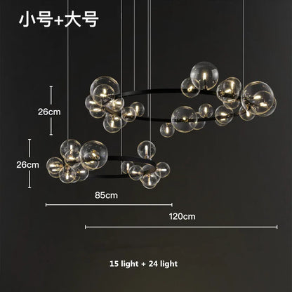 Decorbites™ Glasballen-G9-LED-Kronleuchter: Modernes minimalistisches nordisches Design