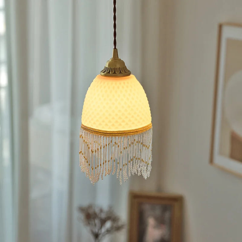 Decorbites™ Glas-Tassel-LED-Pendantleuchten für Wohnzimmer, Esszimmer und Schlafzimmer, Retro-Stil-Leuchten