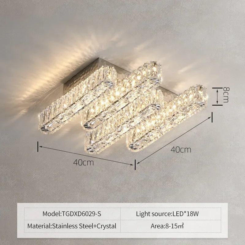 Decorbites™ Kristall-Deckenleuchter-Lampe - Moderne Luxus dimmbare LED-Leuchte