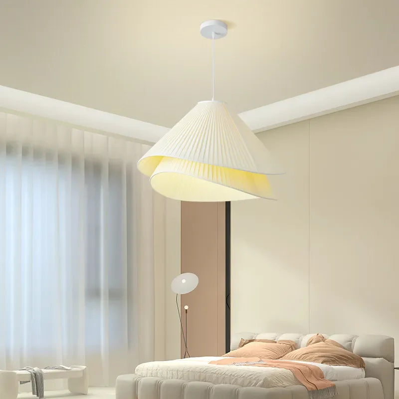 Decorbites™ E27 Stoff-Leuchter Moderne Schlafzimmer-LED-Pendantleuchten Nordische Dekor-Hängeleuchte
