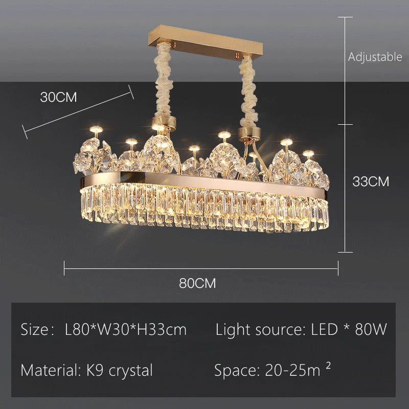 Crystal Ceiling Chandelier D100cm Master Suite
