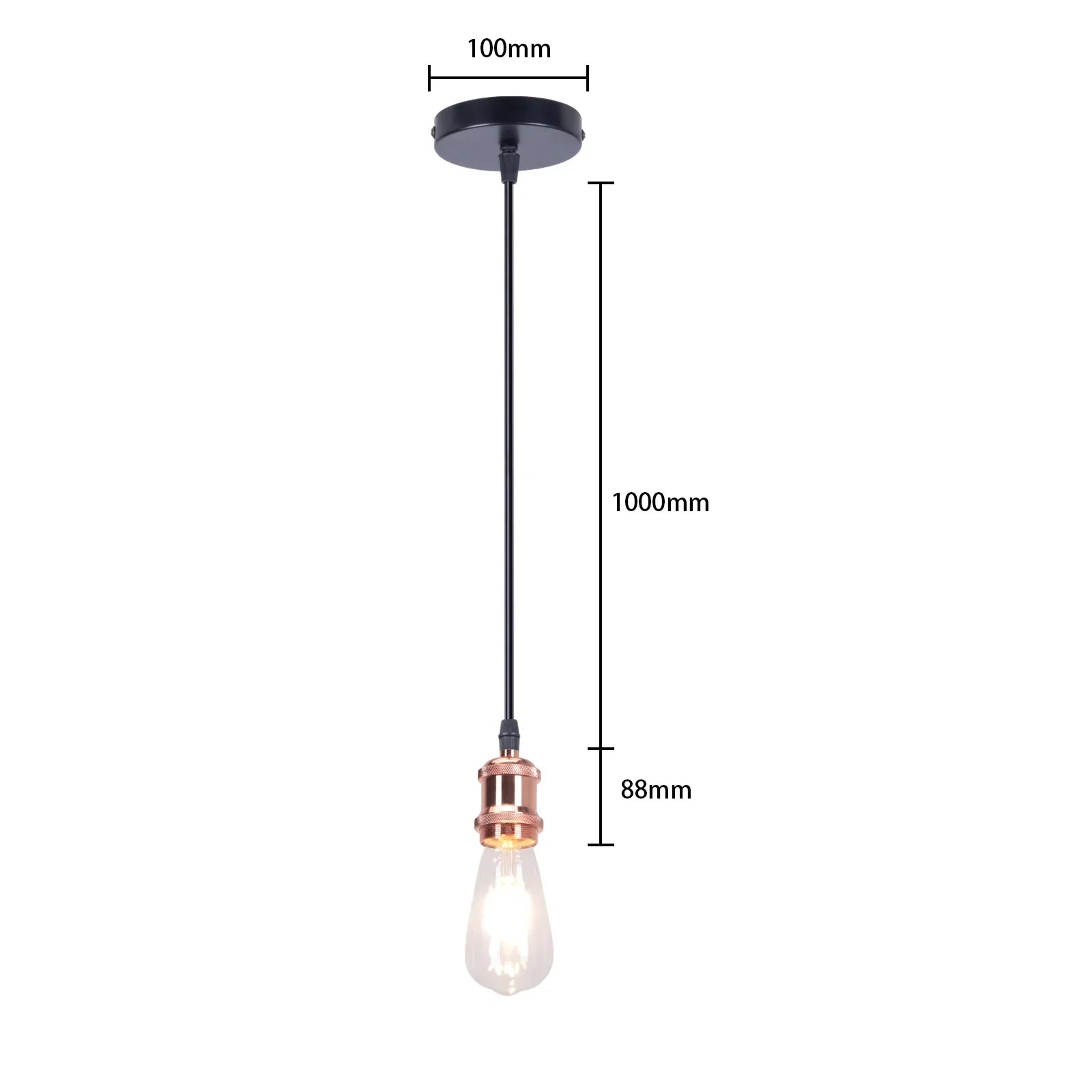 Decorbites™ Industrielles Retro-Loft-LED-Pendantleuchte für Wohnzimmer, Küche und Heim