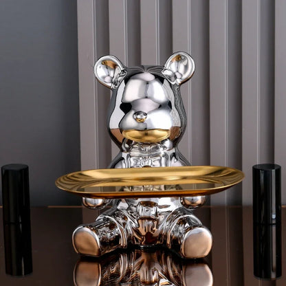 DecorBites™ Luxe Bear Doll Figurine Set for TV Cabinet & Wine Cabinet Decor