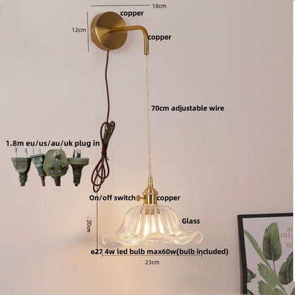 Decorbites™ LED-Wandleuchte Leiste Schlafzimmer Arbeitszimmer Klarer Glas Nachttischlampe Moderne Treppenbeleuchtung