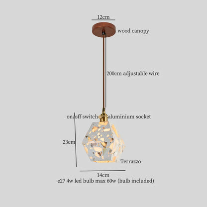 DecorBites™ Green Marble LED Pendant Light - Modern Nordic Interior Lighting Fixture