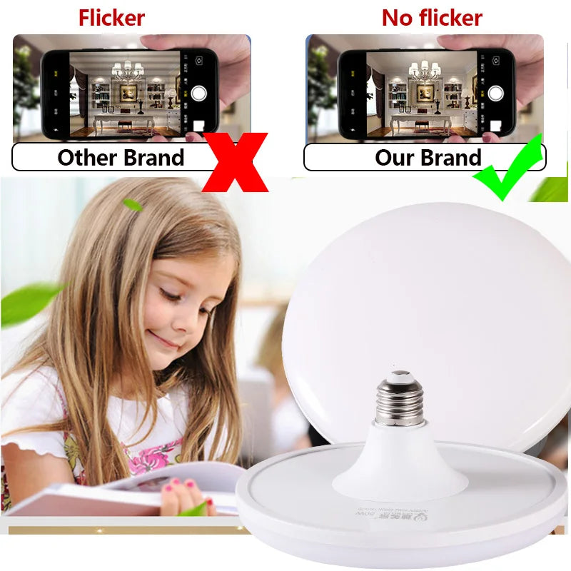 Decorbites™ LED-UFO-Deckenleuchte E27-Birnen Superhelles Innenbeleuchtung für Wohnzimmer