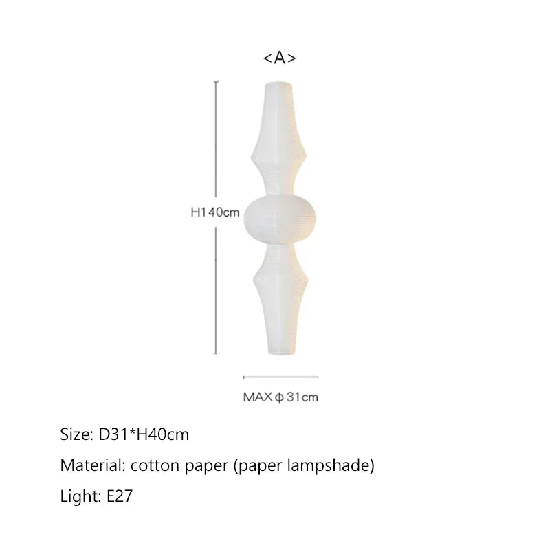 Cotton Paper Wabi Sabi Lamp