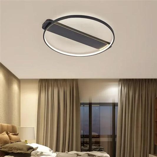 Decorbites™ Luxus Kupfer Deckenleuchte: Zirkuläre Minimalistische Schlafzimmerlampe für Eleganten Stil