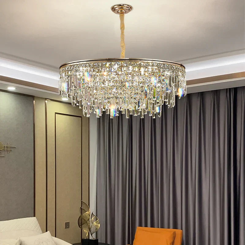 Decorbites™ Kristall-LED-Kronleuchter für Wohnzimmer, Esszimmer und Schlafzimmer – Hochwertige Luxusbeleuchtung