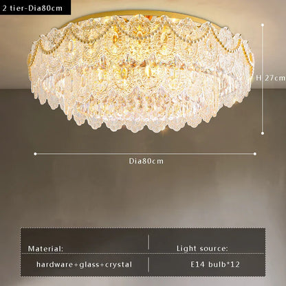 Decorbites™ Gold-Glas-Deckenleuchter - Modernes Vintage-Wohnzimmerbeleuchtung