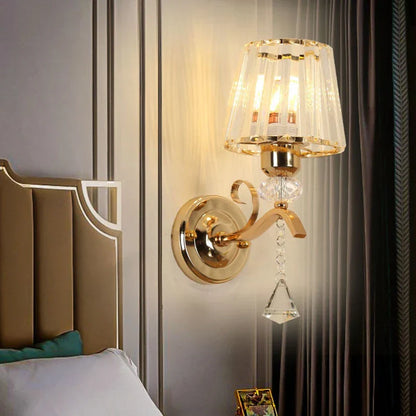 DecorBites™ Crystal LED Wall Lamp for Home Decor - Modern Sconce Light Fixture for Living Room & Bedroom