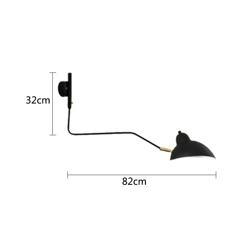 Decorbites™ Industrielle Nordische Wandlampe für Schlafzimmer, Wohnzimmer LED-Leuchte