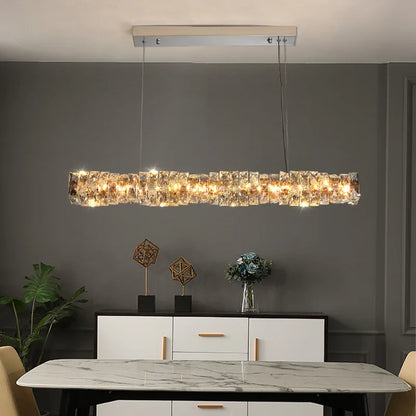 Decorbites™ Kristall-Esszimmertisch-Pendantleuchte: Elegante LED-Dekoration für Kücheninsel, Restaurant, Wohnzimmer
