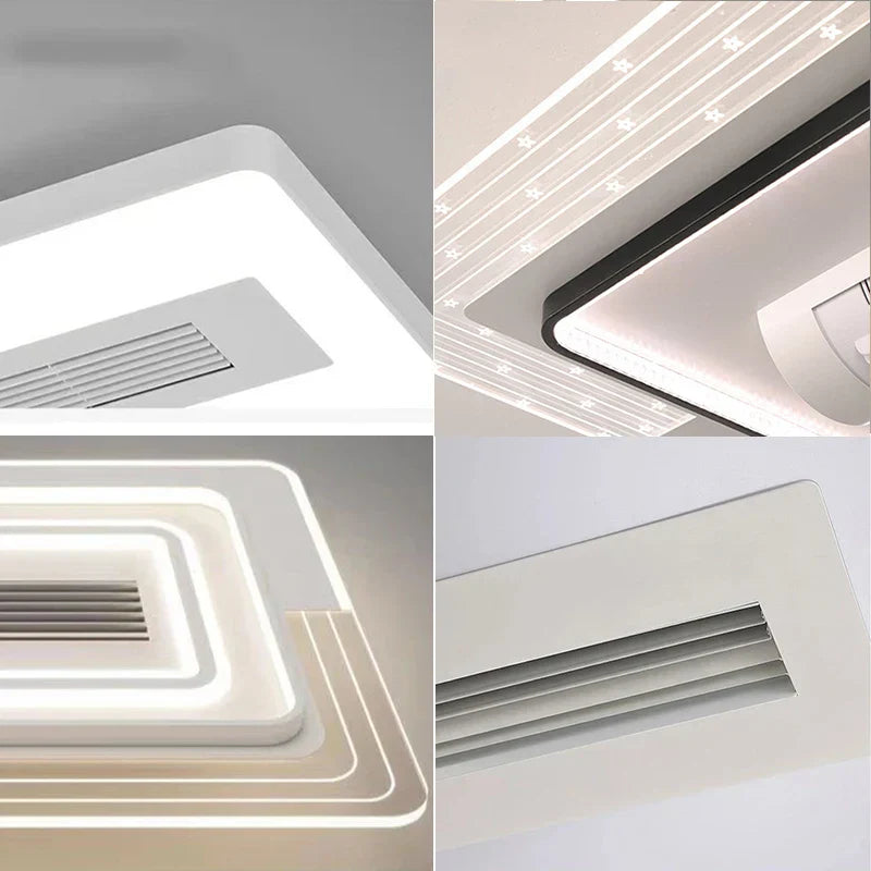 Decorbites™ LED-blattloser Deckenventilator mit Fernbedienung für modernes Wohnzimmer