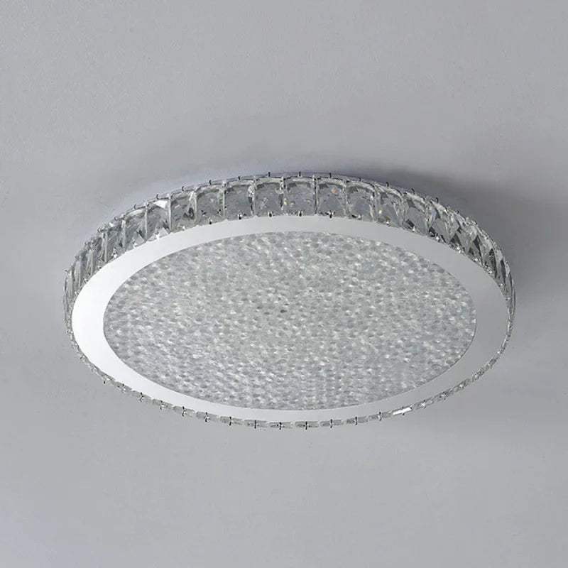 Decorbites™ Kristall-Runder LED-Deckenleuchter - Moderne Edelstahlleuchte
