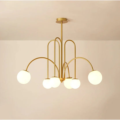 DecorBites™ Glass Ball LED Chandelier for Indoor Decor Lighting