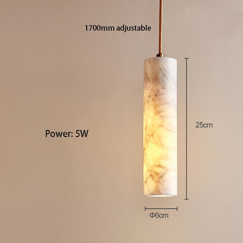 Decorbites™ Sahne-Marmor-Hängeleuchte für luxuriöses Schlafzimmer und Theke