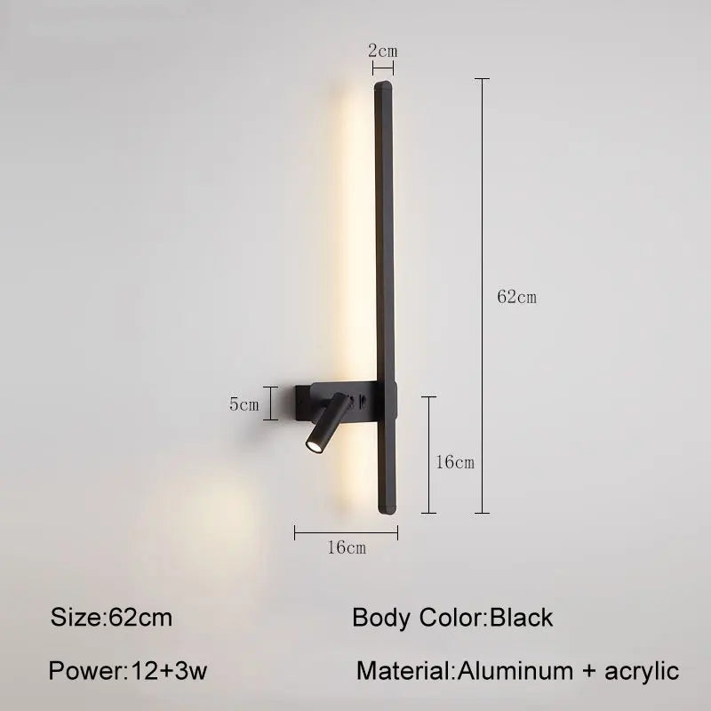 Decorbites™ LED Wandlampe: Moderner nordischer Stil Wohnzimmer Sofa Hintergrundleuchte