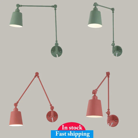 Decorbites™ verstellbare Teleskop-Wandlampe für Innenbeleuchtung im Wohnzimmer, Schlafzimmer, Arbeitszimmer