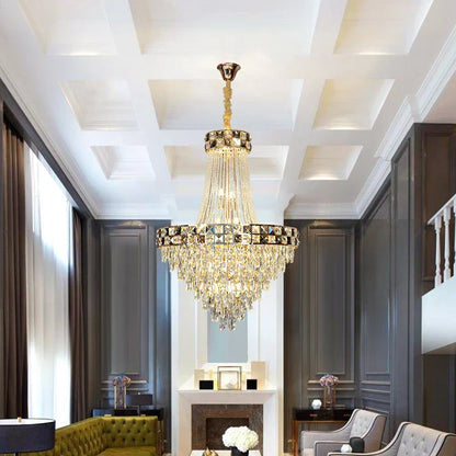 Decorbites™ Kristall-Leuchter: Intelligente Dimmbare Duplex-Villa-Pendelleuchte für Luxus-Wohnzimmer