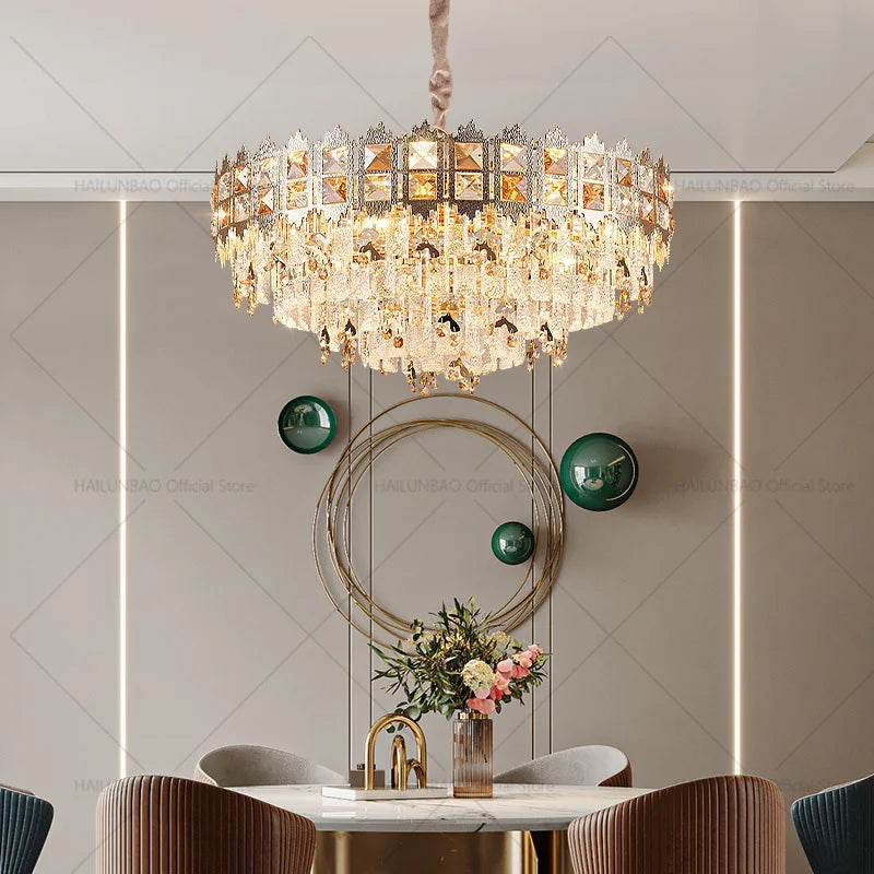 Decorbites™ Kristall-Leuchter: Moderner Net-Roter Wohnzimmer- & Schlafzimmer-Luxusbeleuchtung