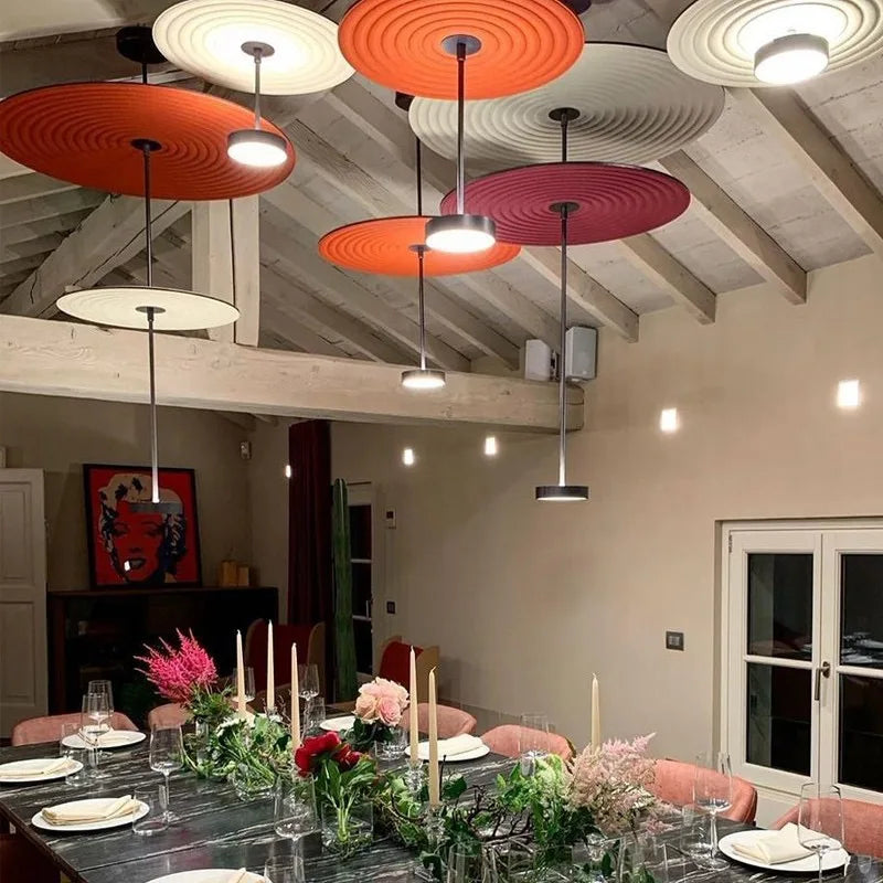 Decorbites™ Baumwollrunde LED-Hängeleuchten Grün Rot Kunstdekoration Büros Schlafzimmer