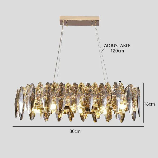 Decorbites™ Kristall dimmbare LED-Pendantleuchten: Moderne Innenraum-Kunsthängeleuchten