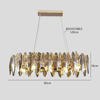 Decorbites™ Kristall dimmbare LED-Pendantleuchten: Moderne Innenraum-Kunsthängeleuchten
