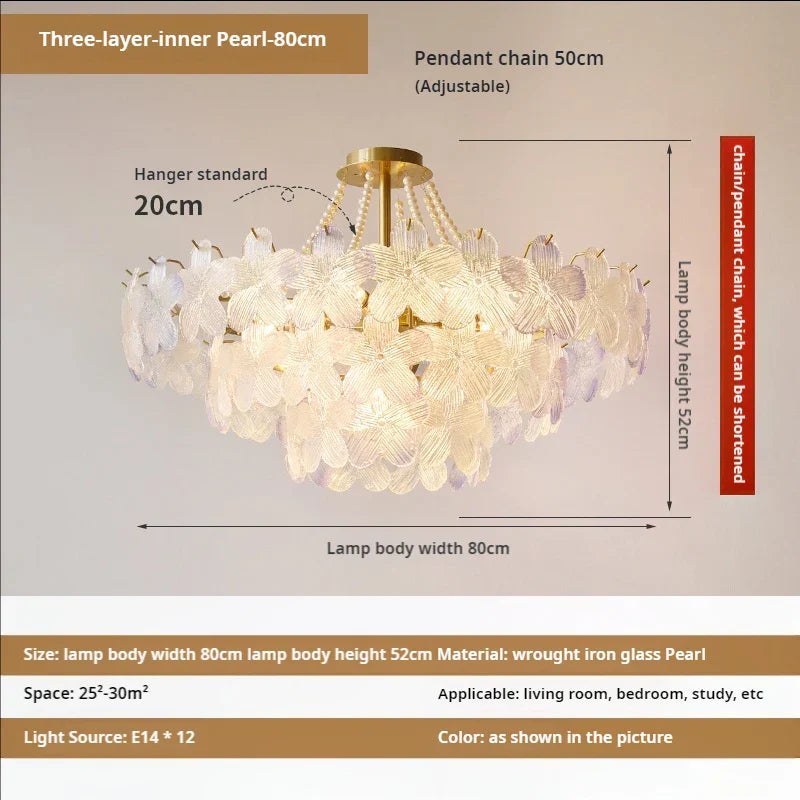 Decorbites™ Blattloser Kristall-Lüster: Moderne französische Beleuchtung für Wohnzimmer und Schlafzimmer