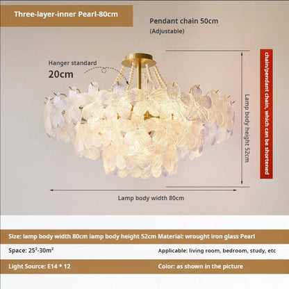 Decorbites™ Blattloser Kristall-Lüster: Moderne französische Beleuchtung für Wohnzimmer und Schlafzimmer