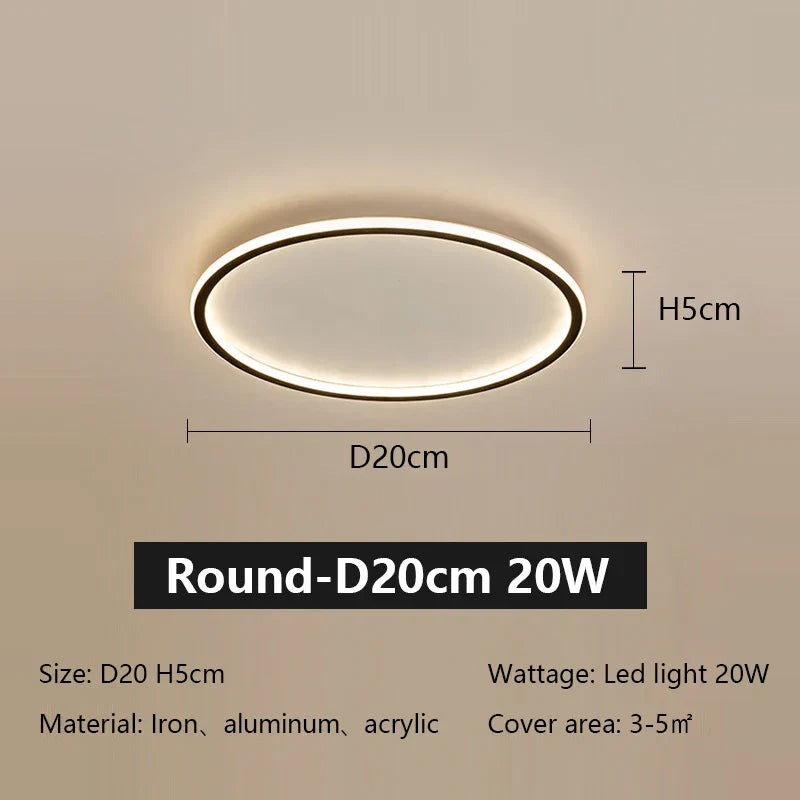 Decorbites™ LED-Deckenleuchte aus Eisen, dimmbar, modernes Lichtarmatur für das Wohnzimmer