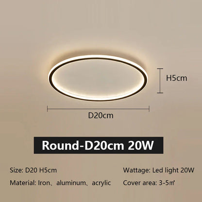 Decorbites™ LED-Deckenleuchte aus Eisen, dimmbar, modernes Lichtarmatur für das Wohnzimmer