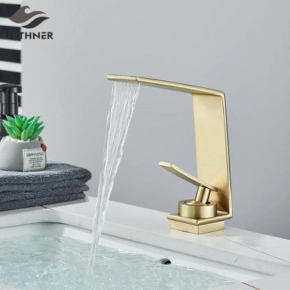 DecorBites™ Basin Faucet: Modern Single Hole Mixer Tap for Bathroom Washbasin - Hot and Cold Water