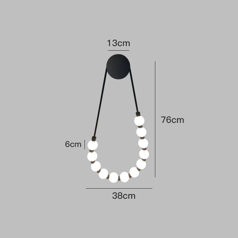 Decorbites™ Sahne Italienischer Stil Asymmetrische Zauberbohne Wandlampe