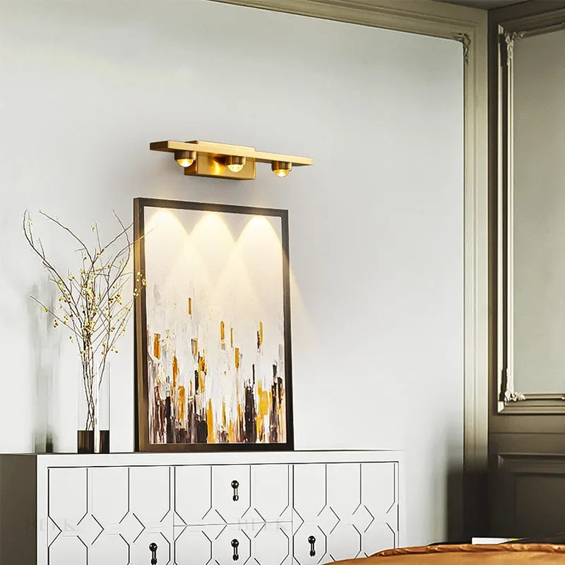 DecorBites™ Copper LED Wall Lamp Modern Bedside Reading Indoor Nordic Scone Wall Lamp