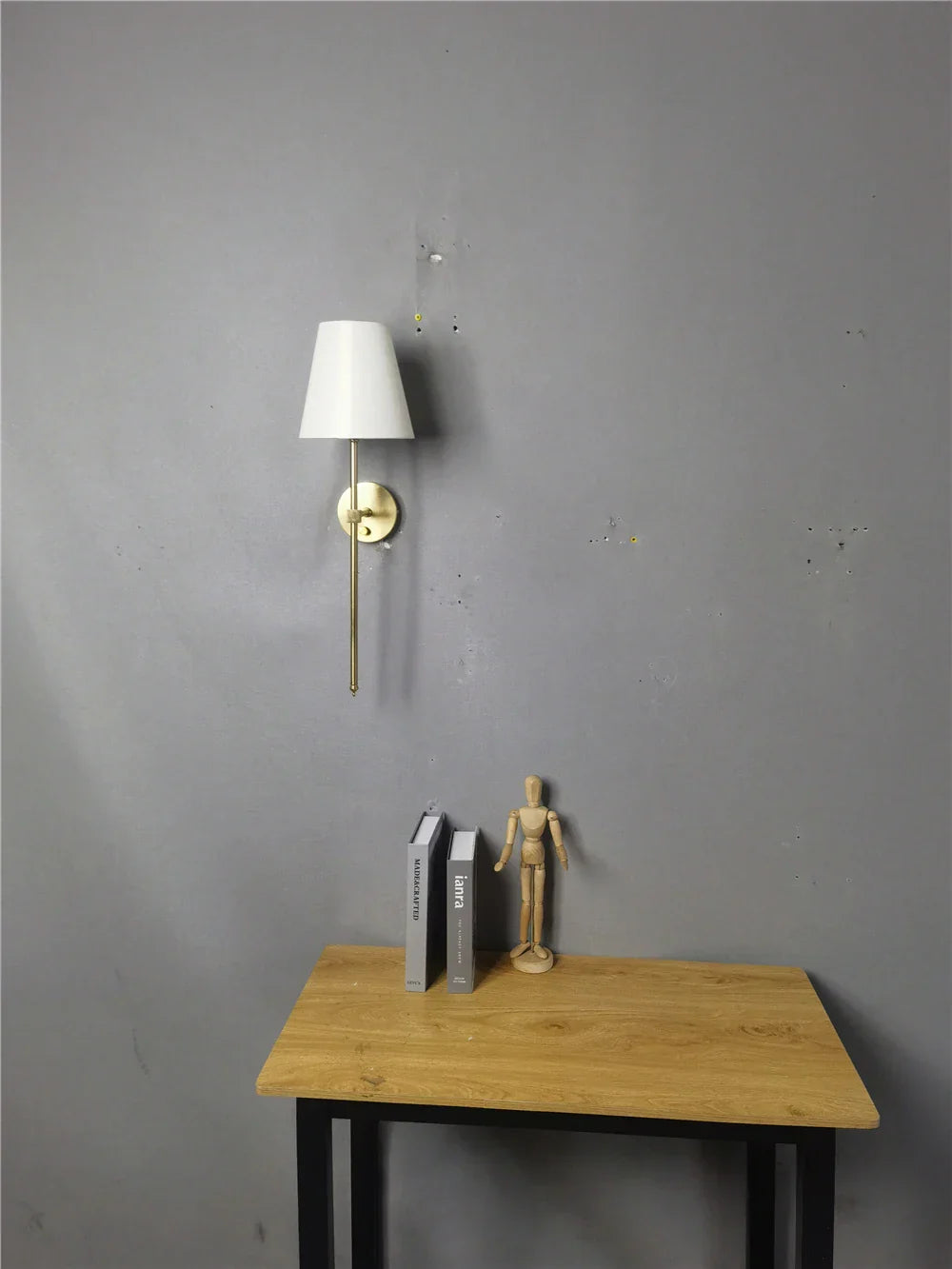 Gold Cloth Wall Sconce