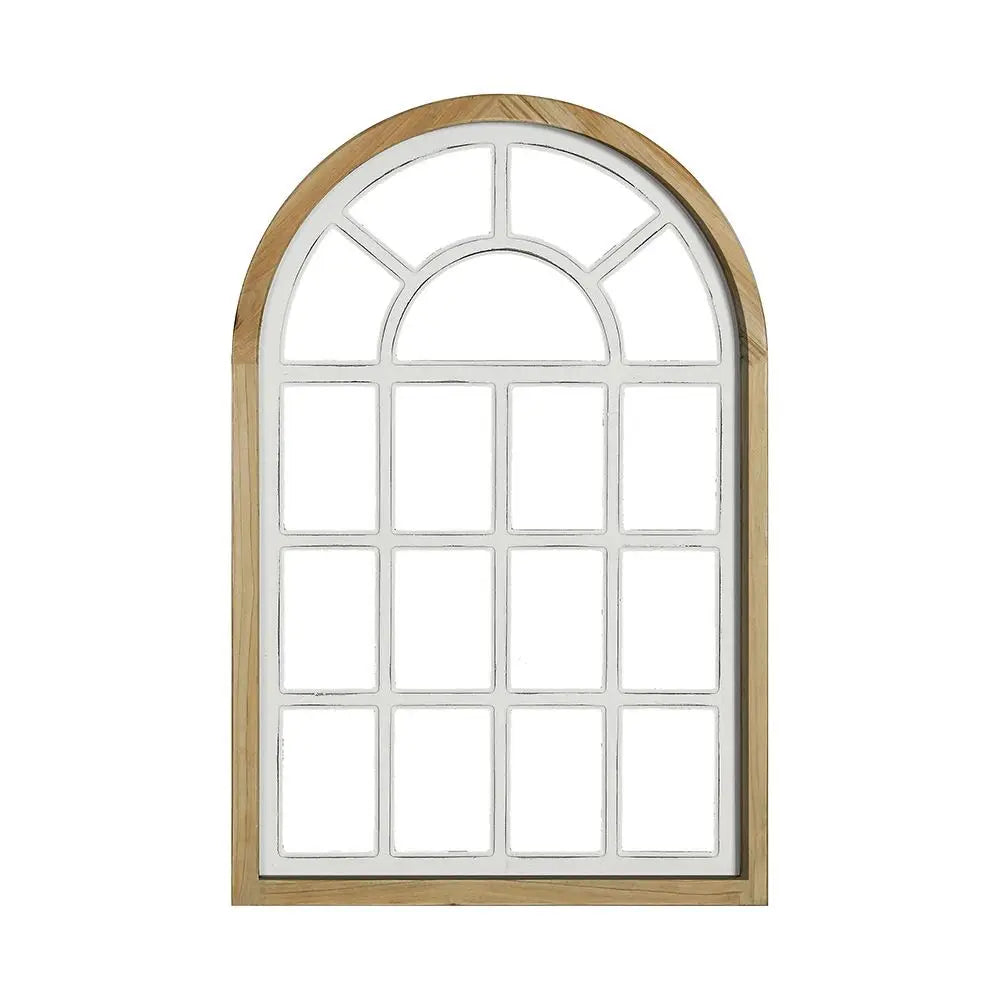 Wooden Gothic Wall Mirror 39.5-Inch Carved Frame
