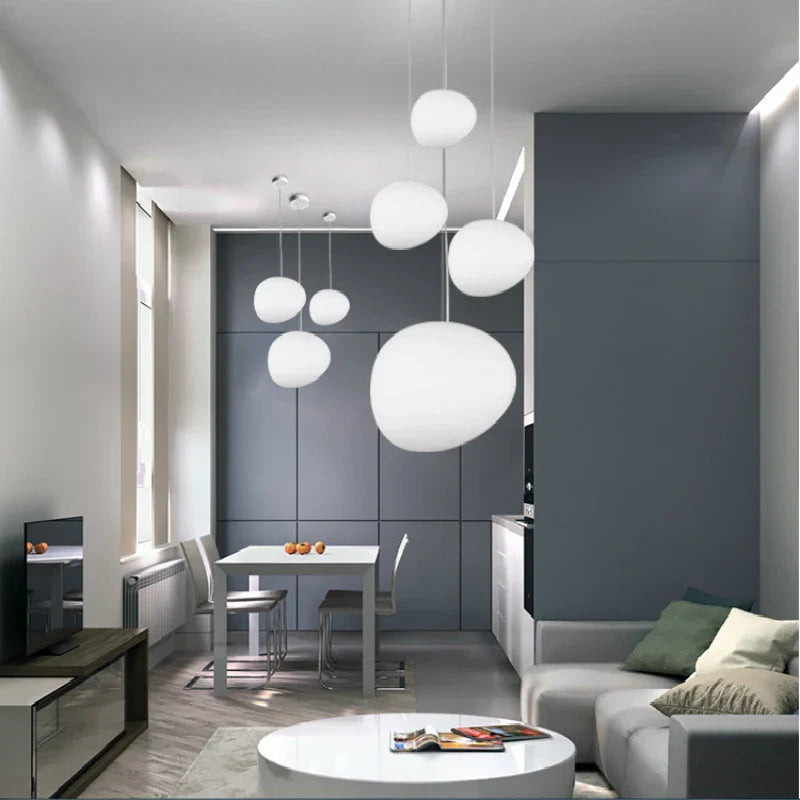 Decorbites™ Glasball-LED-Hängeleuchte – Moderne weiße nordische Hängeleuchte