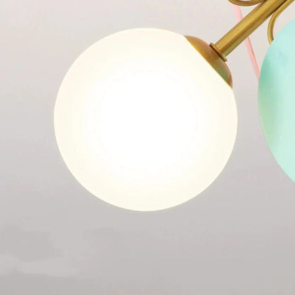 Decorbites™ Kinderzimmer-Glas-Kugeln-Kronleuchter, moderner LED-Deckenleuchter