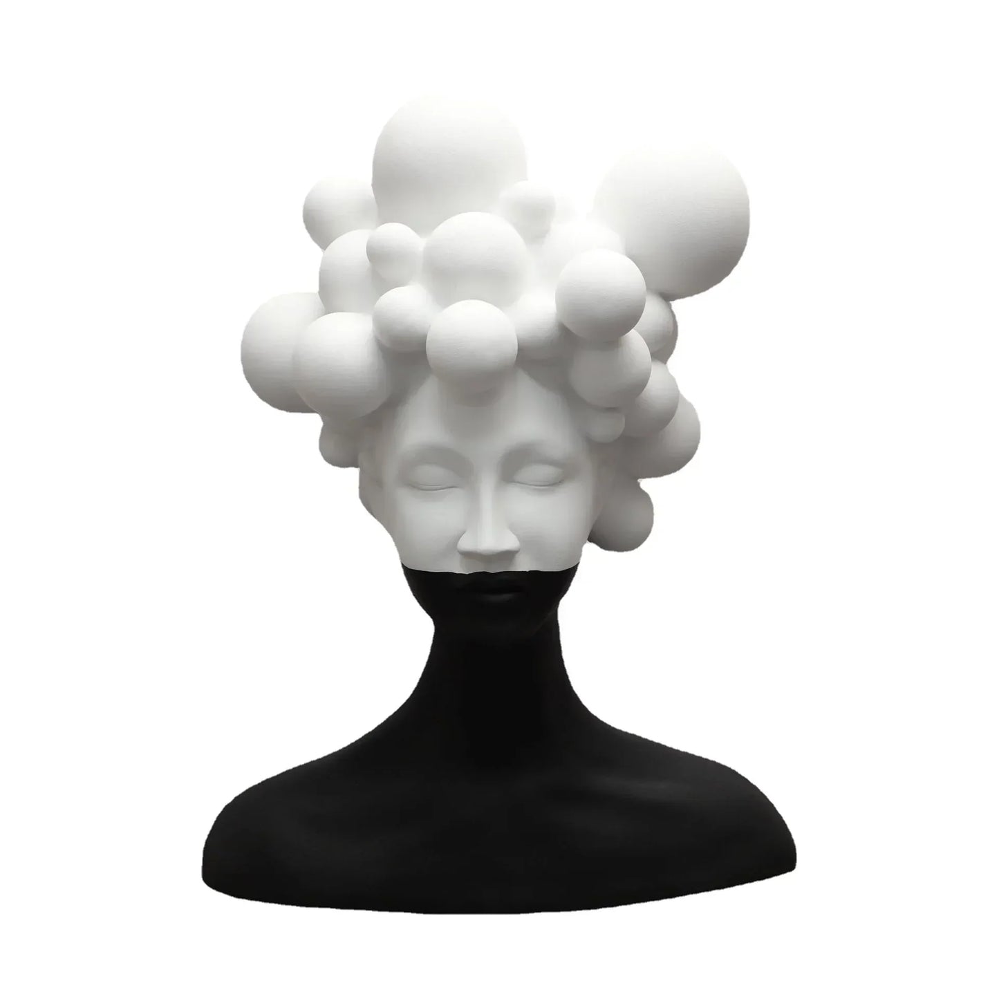 DecorBites™ Abstract Woman Figurine Resin Sculpture Home Decor Human Head Statue