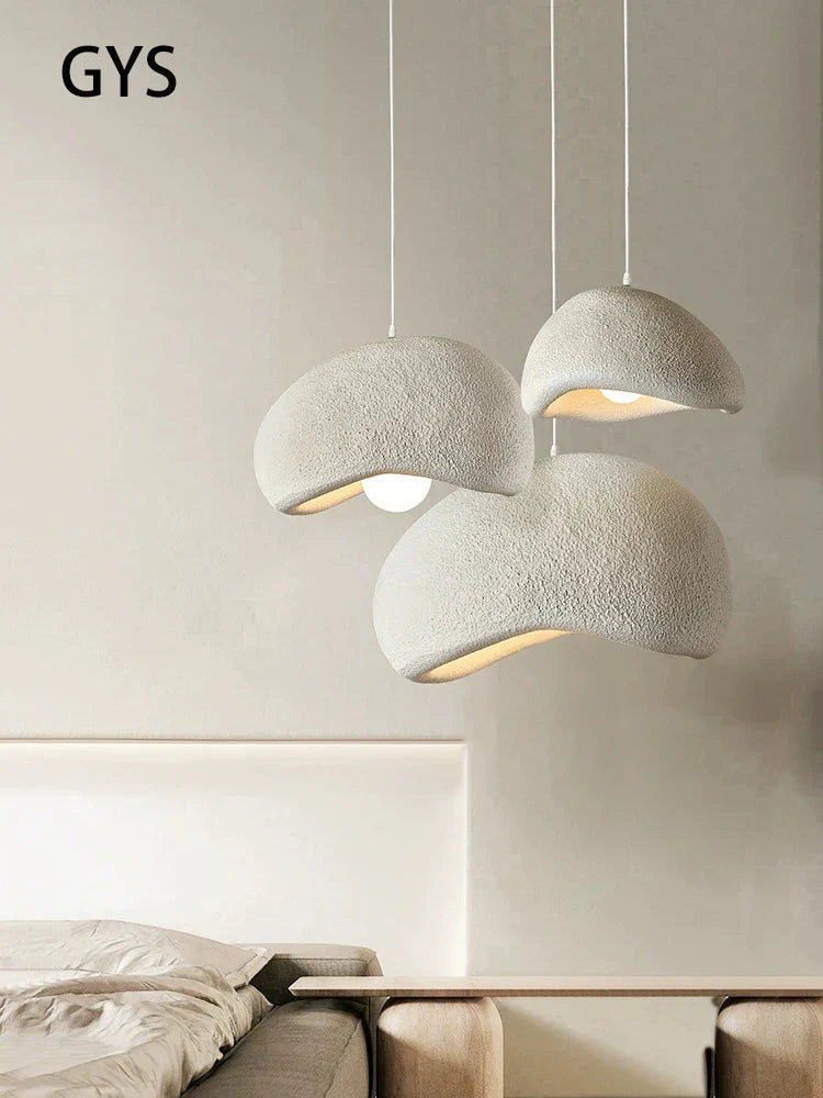 DecorBites™ Cream Cloud Chandelier: Modern LED Pendant Lamp for Home, Restaurant, Bar