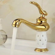 Gold Diamond Basin Faucet