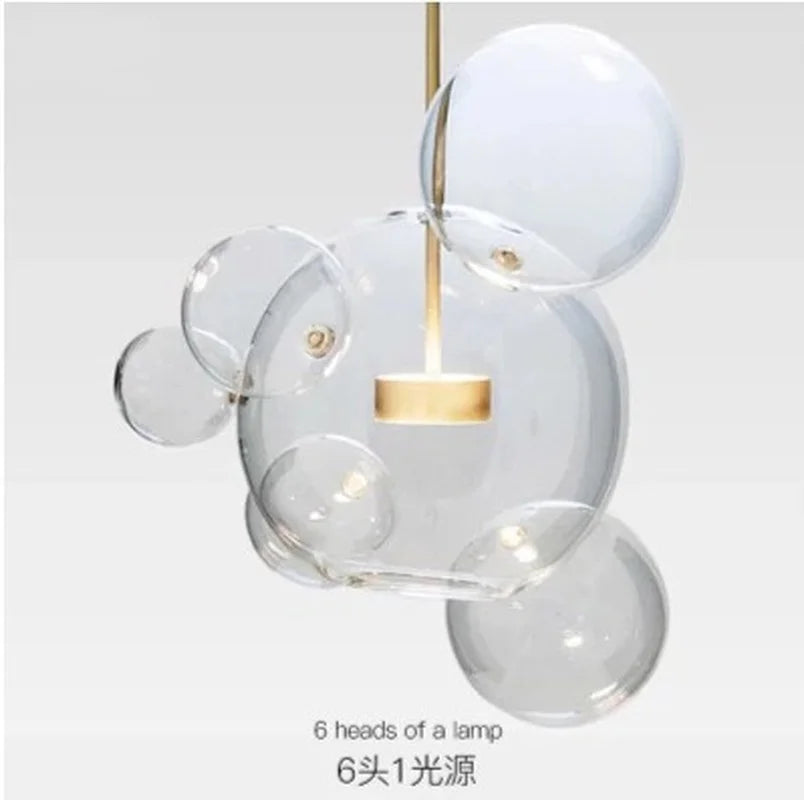 Decorbites™ Glasleuchter: Nordisch-italienische LED-Hängeleuchte für Wohn- und Esszimmer